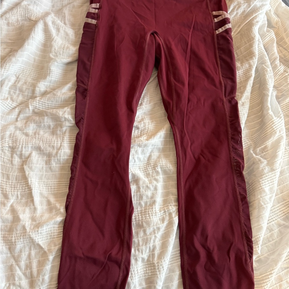 Fabletics Motion365 Deep Red Leggings
